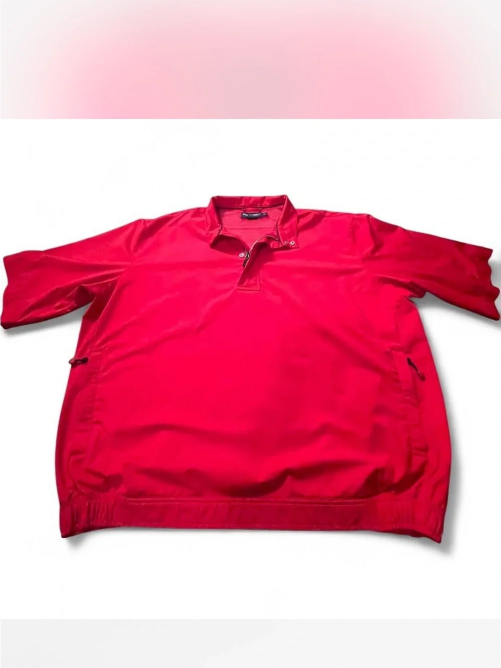 Polo Golf Ralph Lauren short sleeve pullover 1/4 zip pullover windbreaker Size:L